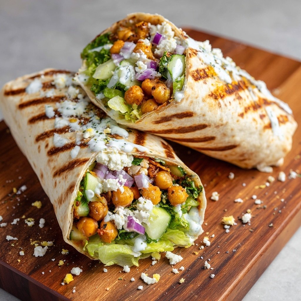 Spiced Chickpea and Red Pepper Wraps Recipe - Article Image 2 — Spiced Chickpea and Red Pepper Wraps, vegan lunch ideas, healthy veggie wraps, easy vegetarian wraps, flavorful chickpea wraps