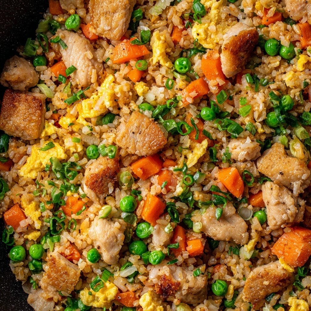 Easy Chicken Fried Rice Recipe - Article Image 2 — Easy Chicken Fried Rice, quick chicken fried rice recipe, homemade fried rice with chicken, flavorful chicken fried rice, simple Asian fried rice