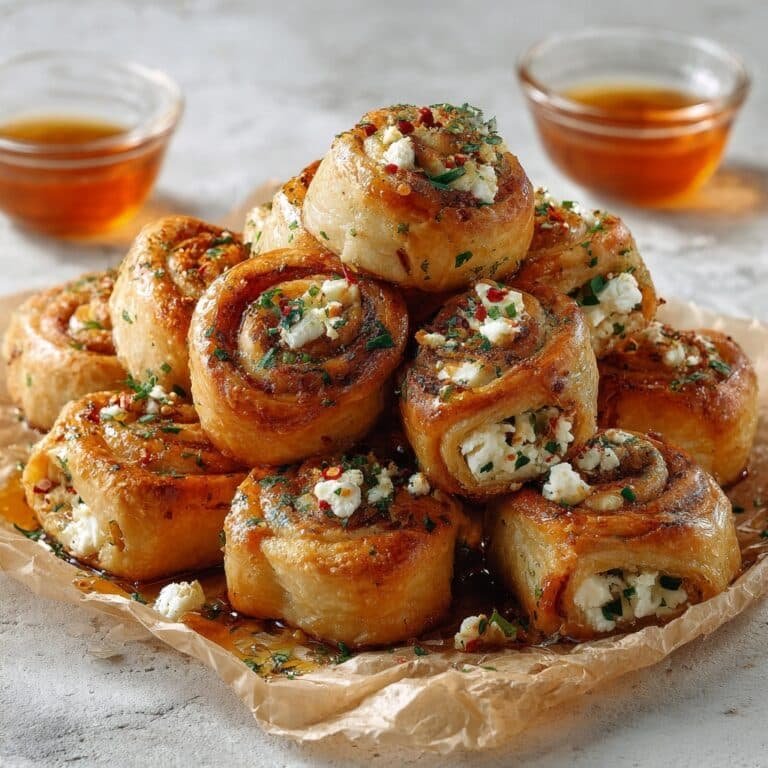 Oven-Fried Feta Rolls with Chili Honey Recipe