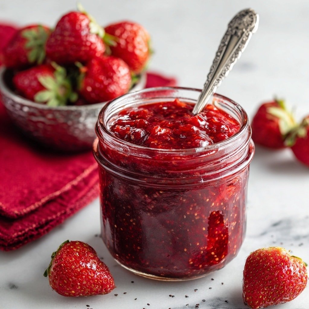 Strawberry Chia Jam Recipe - Article Image 2 — Strawberry Chia Jam, homemade strawberry jam, healthy chia seed jam, quick fruit preserves, easy homemade jam