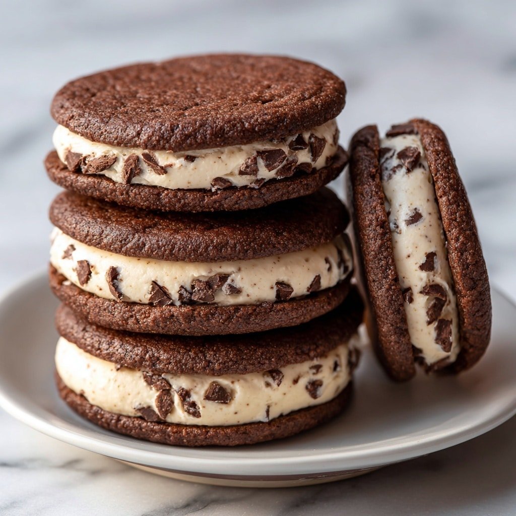 Chocolate Brownie Cookie Sandwiches Recipe - Article Image 2 — Chocolate Brownie Cookie Sandwiches, chocolate brownie cookie recipes, thick and fudgy brownie sandwiches, homemade chocolate cookie desserts, easy brownie cookie treats