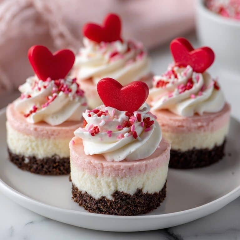 Mini Valentine Cheesecakes Recipe