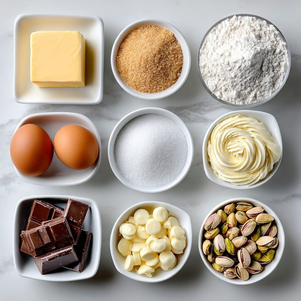 Pistachio Cream Cookies Recipe - Ingredients Image — Pistachio Cream Cookies, Pistachio Cookies, Nutty Cookie Recipe, Elegant Cookie Ideas, Sweet Pistachio Treats