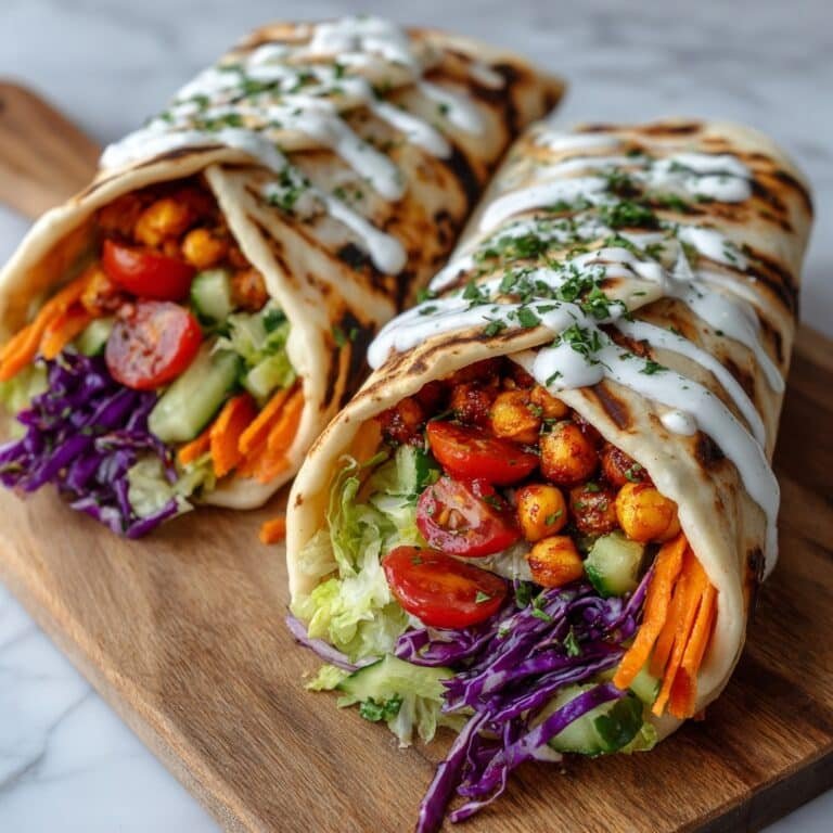 Spiced Chickpea and Red Pepper Wraps Recipe