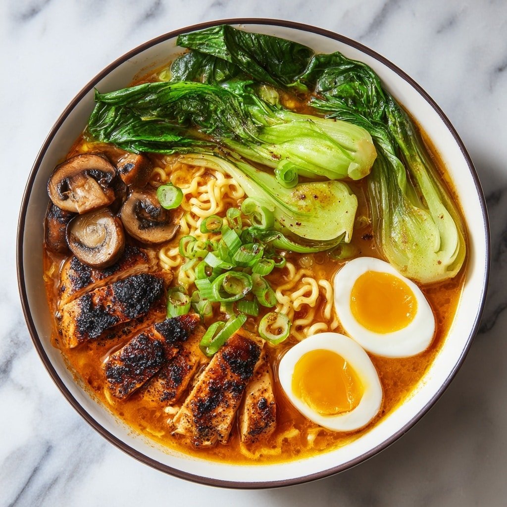 Peanut Miso Chicken Ramen Recipe - Article Image 1 — Peanut Miso Chicken Ramen, peanut miso ramen bowl, comforting chicken ramen recipe, creamy miso ramen broth, easy ramen with peanut butter