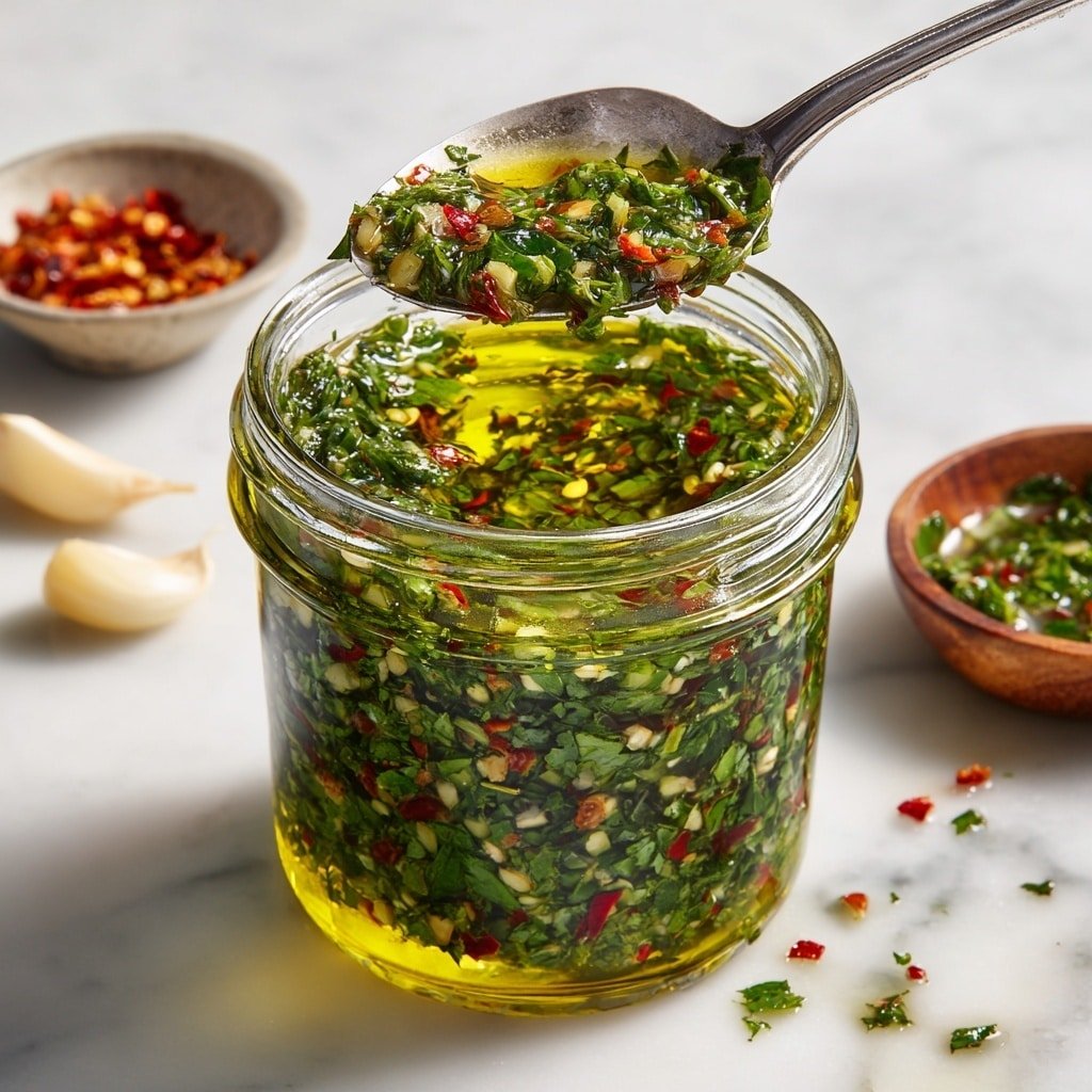 Easy Chimichurri Sauce for Grilled Meats Recipe - Article Image 1 — Easy Chimichurri Sauce for Grilled Meats, vibrant chimichurri recipe, flavorful grilled meat sauces, homemade chimichurri for barbecues, quick herb sauce for meats