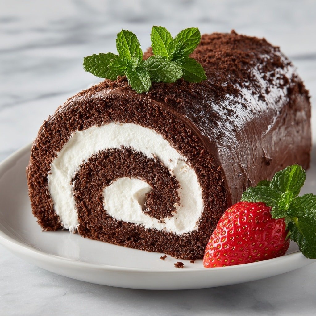 Vegan Chocolate Swiss Roll Recipe - Article Image 1 — Vegan Chocolate Swiss Roll, Vegan Swiss Roll Variations, How to Make a Vegan Swiss Roll, Vegan Swiss Roll with Strawberries, Plant-Based Chocolate Swiss Roll