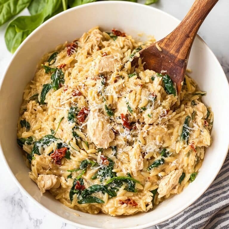 Creamy Tuscan Chicken Orzo Recipe