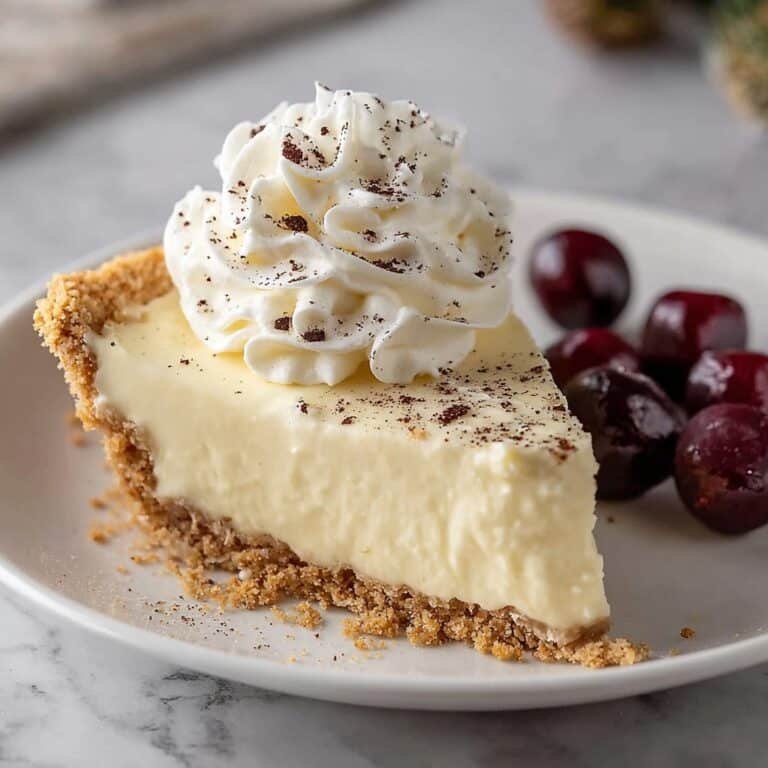 Eggnog Pie Recipe with Whipped Cream Recipe