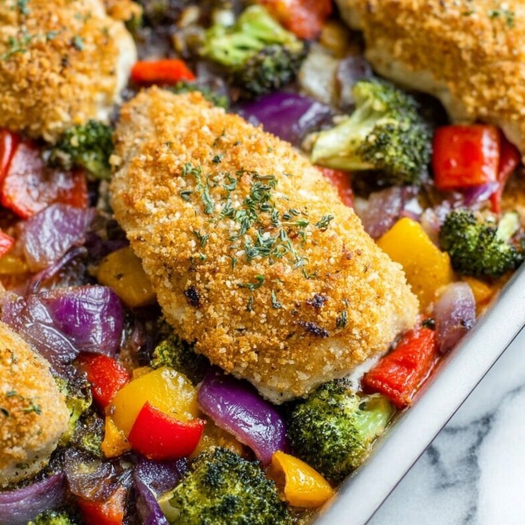 Keto Baked Chicken Thighs with Roasted Veggies Recipe