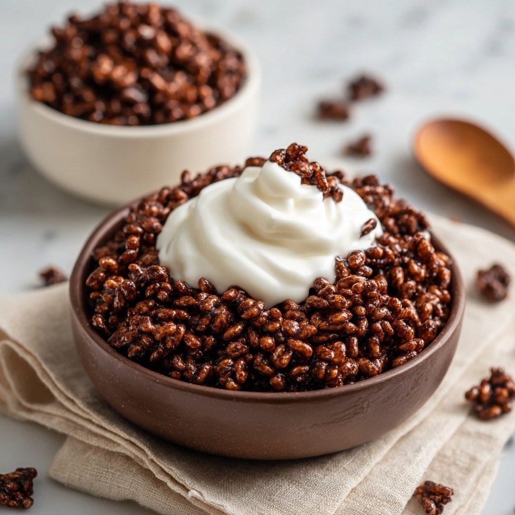 Healthy Crispy Chocolate Puffed Rice Cereal Recipe - Article Image 1 — Healthy Crispy Chocolate Puffed Rice Cereal, healthy puffed rice cereal, homemade chocolate breakfast cereal, crunchy chocolate snack, nutritious cereal recipe