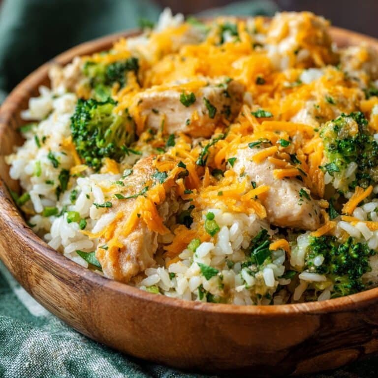 Cheesy Chicken Broccoli Rice Casserole Recipe