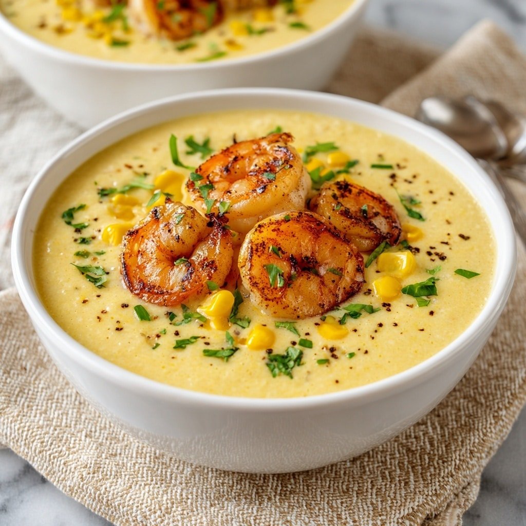 Creamy Shrimp Corn Bisque Recipe - Article Image 1 — Creamy Shrimp Corn Bisque, shrimp corn bisque, comforting seafood soup, homemade bisque recipe, easy shrimp and corn soup