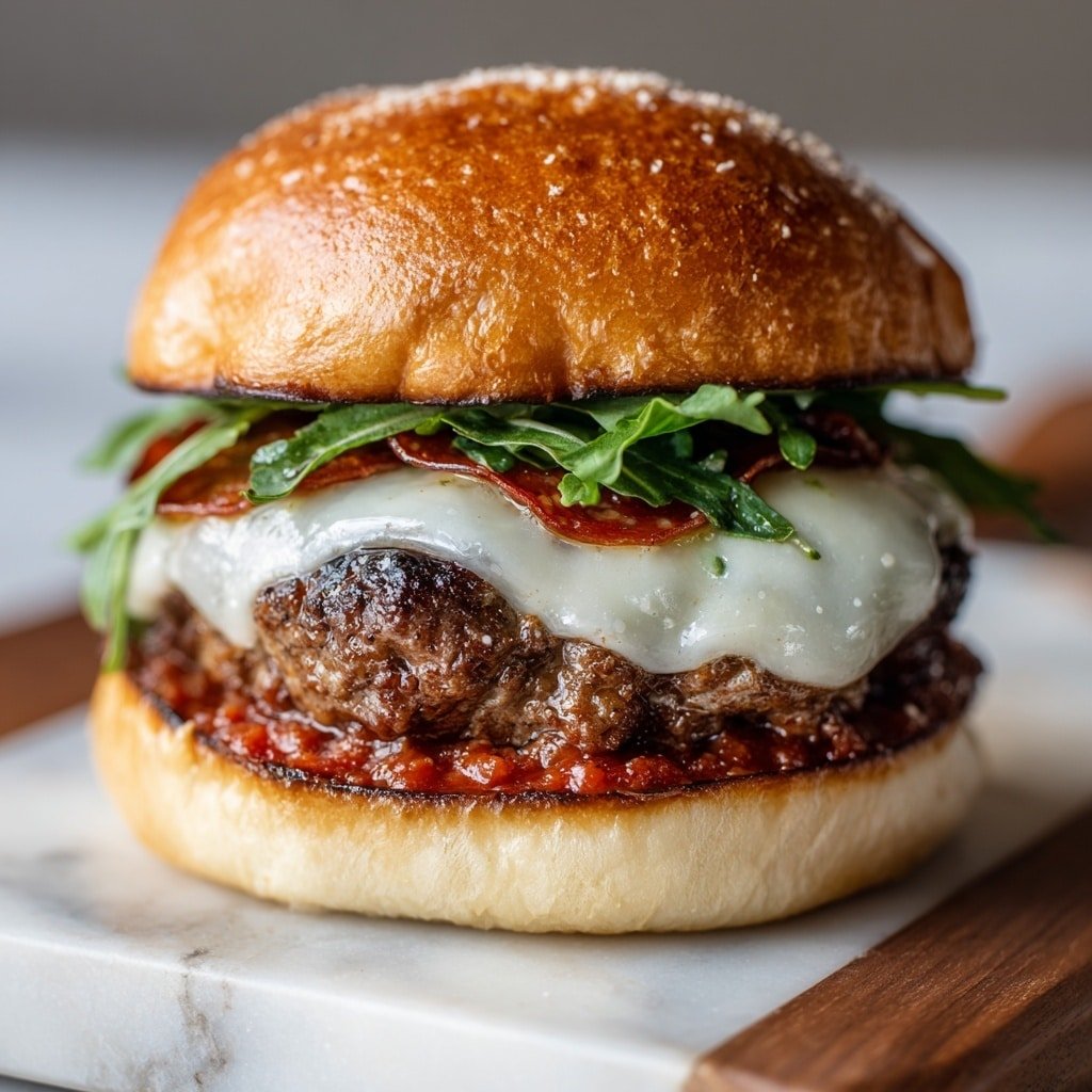 Pizza Burger Recipe - Article Image 2 — Pizza Burger Recipe, pizza burger ideas, how to make a pizza burger, easy pizza burger, best pizza burger