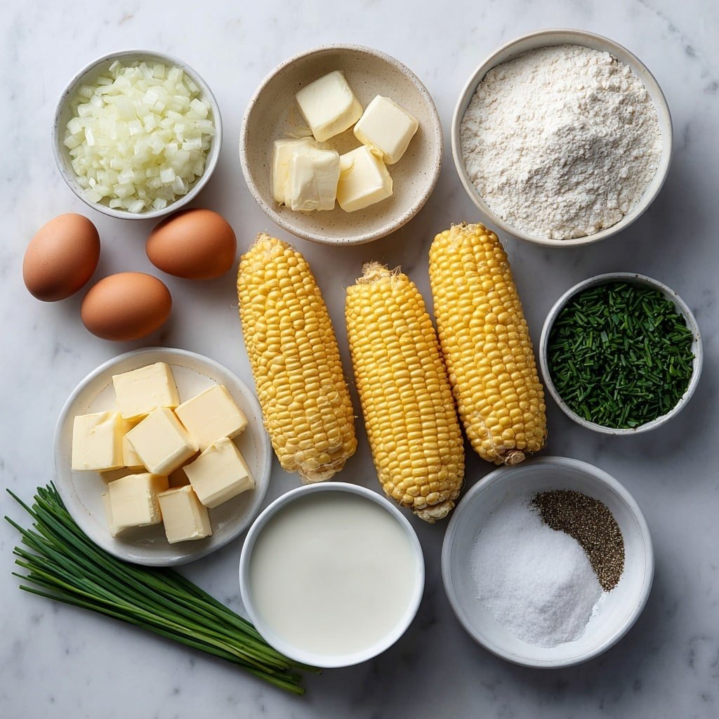 Creamed Corn Recipe - Ingredients Image — Creamed Corn, Creamed Corn Recipe, easy creamed corn, homemade creamed corn side dish, comforting corn side dish