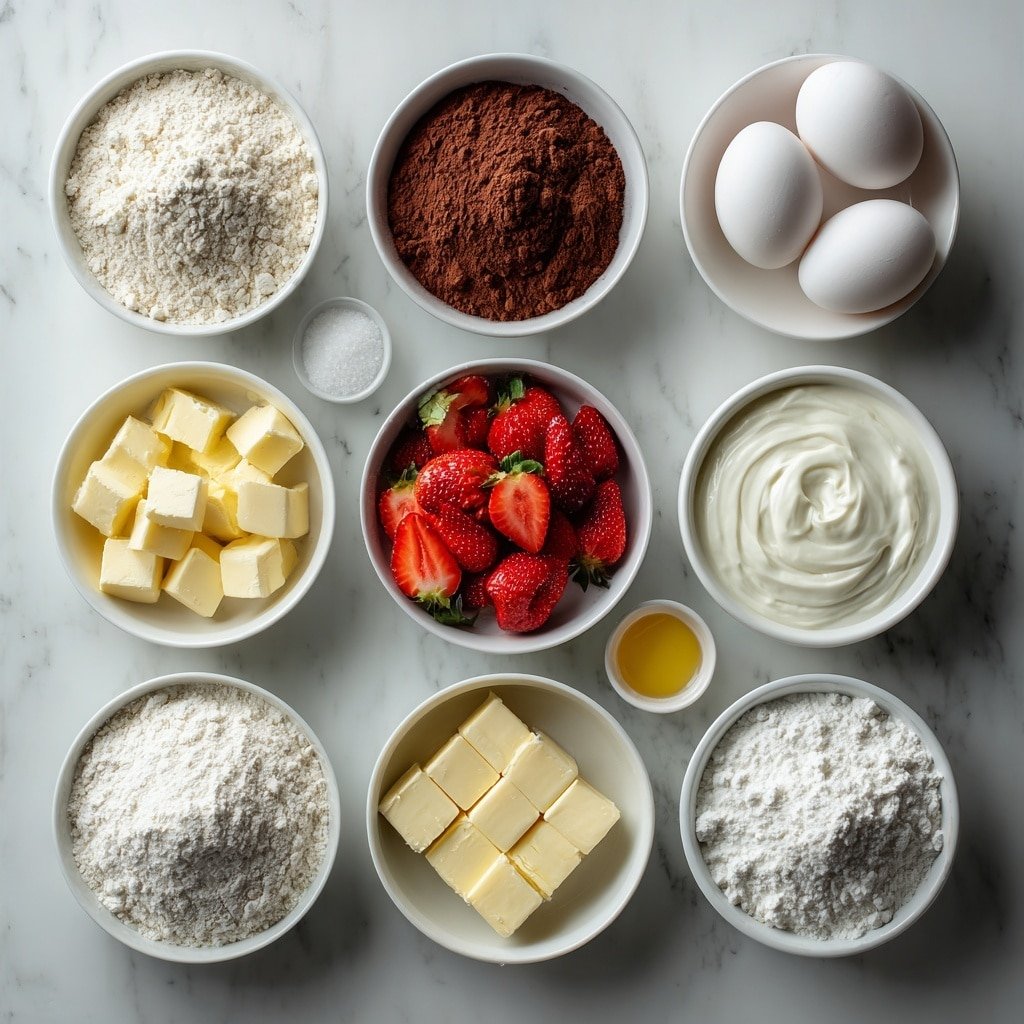 Vegan Chocolate Swiss Roll Recipe - Ingredients Image — Vegan Chocolate Swiss Roll, Vegan Swiss Roll Variations, How to Make a Vegan Swiss Roll, Vegan Swiss Roll with Strawberries, Plant-Based Chocolate Swiss Roll