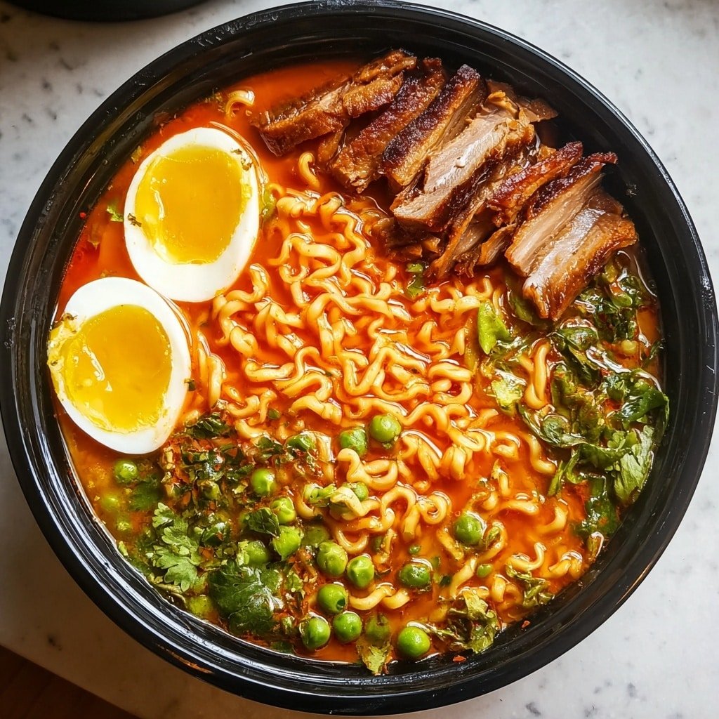 Crock Pot Ramen with Vegetables and Protein Recipe - Article Image 1 — Crock Pot Ramen with Vegetables and Protein, Crock Pot Ramen, Easy Slow Cooker Ramen, Homemade Ramen with Vegetables, Protein-Packed Ramen
