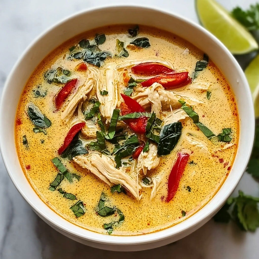 Thai Coconut Chicken Soup Recipe - Article Image 1 — Thai Coconut Chicken Soup, Thai Coconut Soup, Coconut Chicken Soup, Easy Thai Soup, Comforting Thai Soup