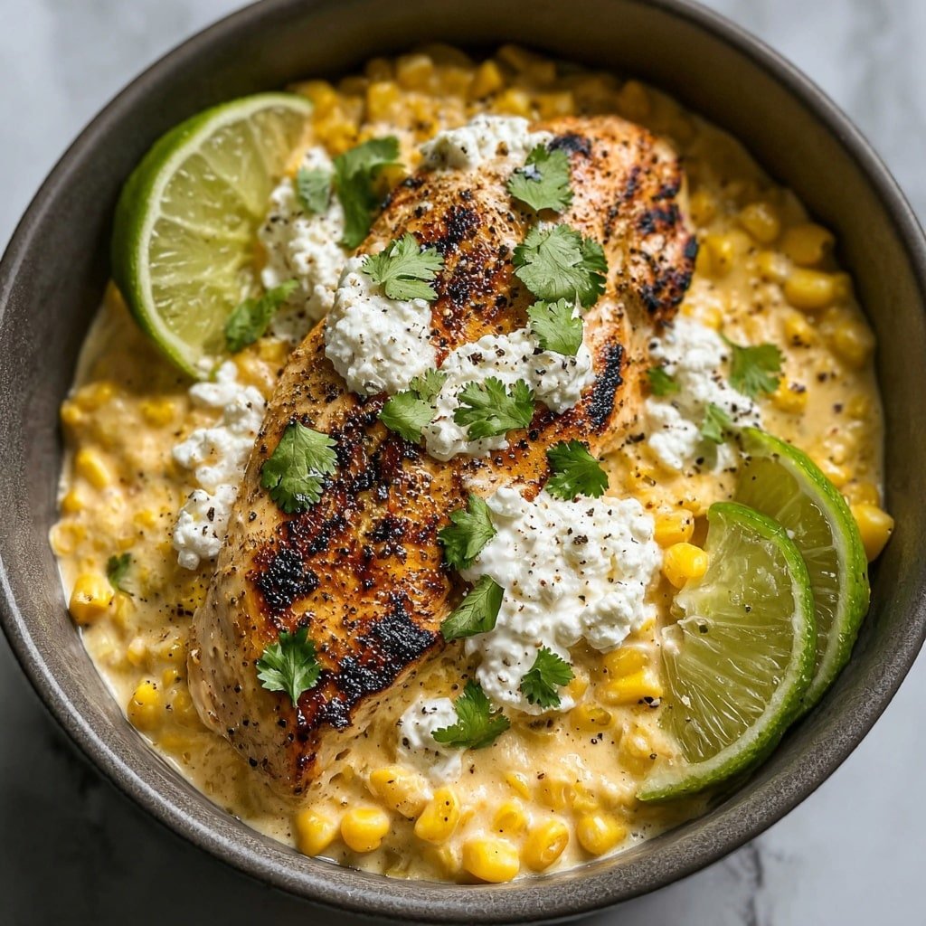 Street Corn Chicken Skillet Recipe - Article Image 2 — Street Corn Chicken Skillet, Mexican Street Corn Chicken, Easy Skillet Chicken Recipes, Creamy Corn Chicken, Quick Dinner Ideas