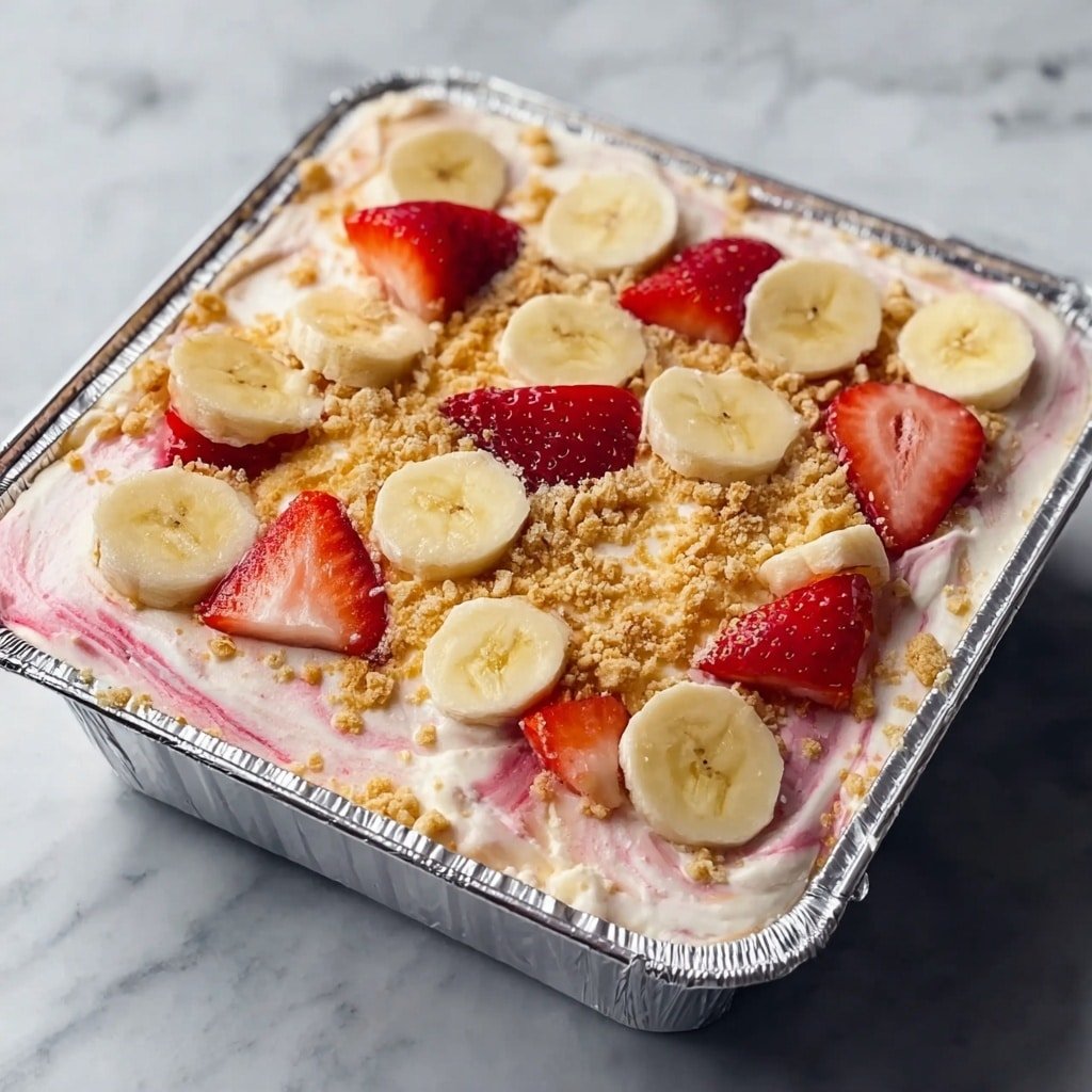 Strawberry Banana Cheesecake Parfait Recipe - Article Image 2 — Strawberry Banana Cheesecake Parfait, easy fruit dessert, no-bake parfait recipe, layered cheesecake parfait, fresh berry parfait