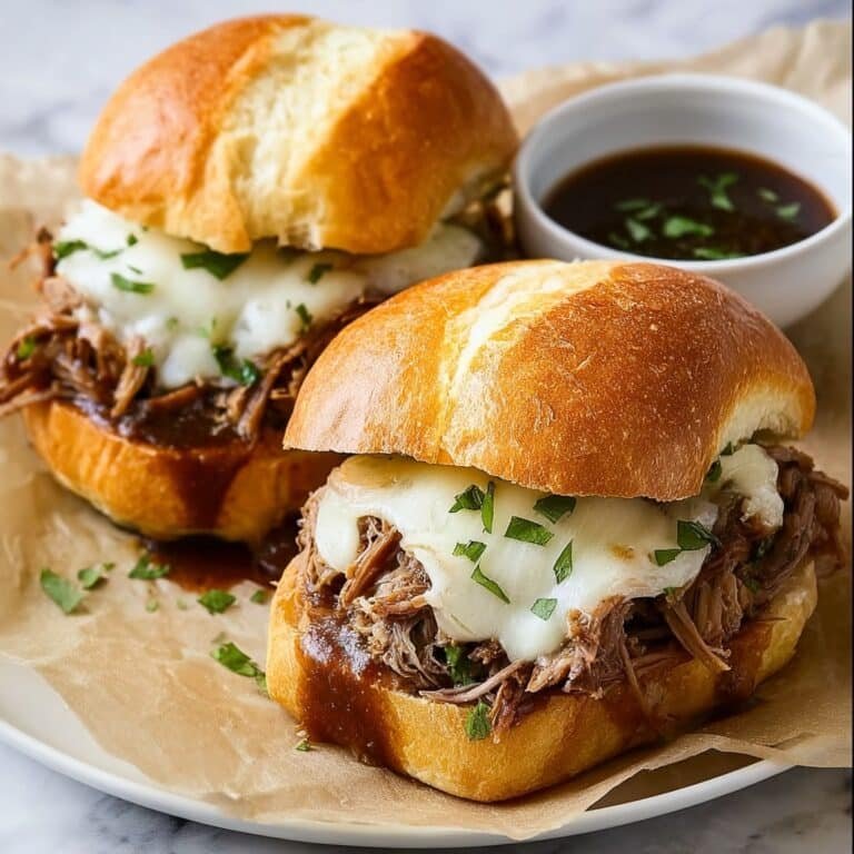 Easy French Dip Sandwiches with Shredded Beef Recipe