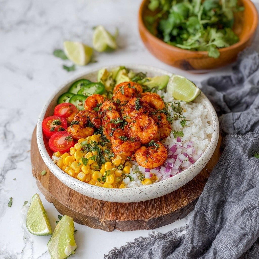Fiesta Shrimp Rice Bowl Recipe - Article Image 2 — Fiesta Shrimp Rice Bowl, shrimp rice bowl recipe, easy shrimp bowl, vibrant seafood bowl, quick weeknight dinner