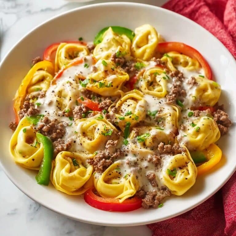 Cheesesteak Tortellini Recipe