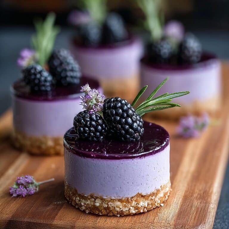 Blackberry Lavender Cheesecake Bites Recipe