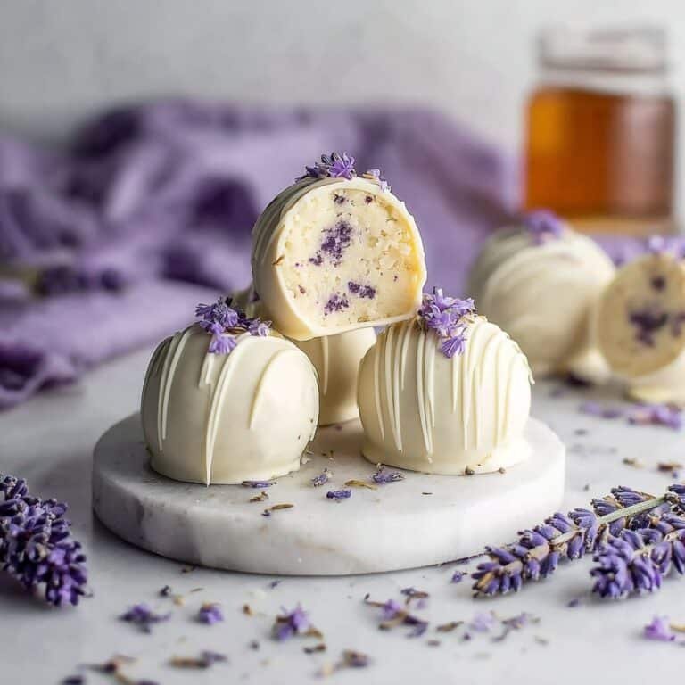 Honey Lavender White Chocolate Truffles Recipe