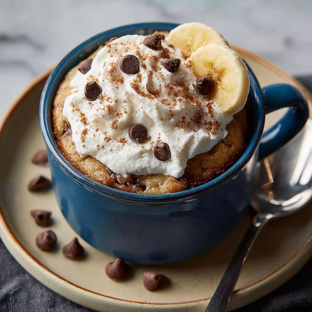 Chocolate Chip Banana Mug Cake Recipe