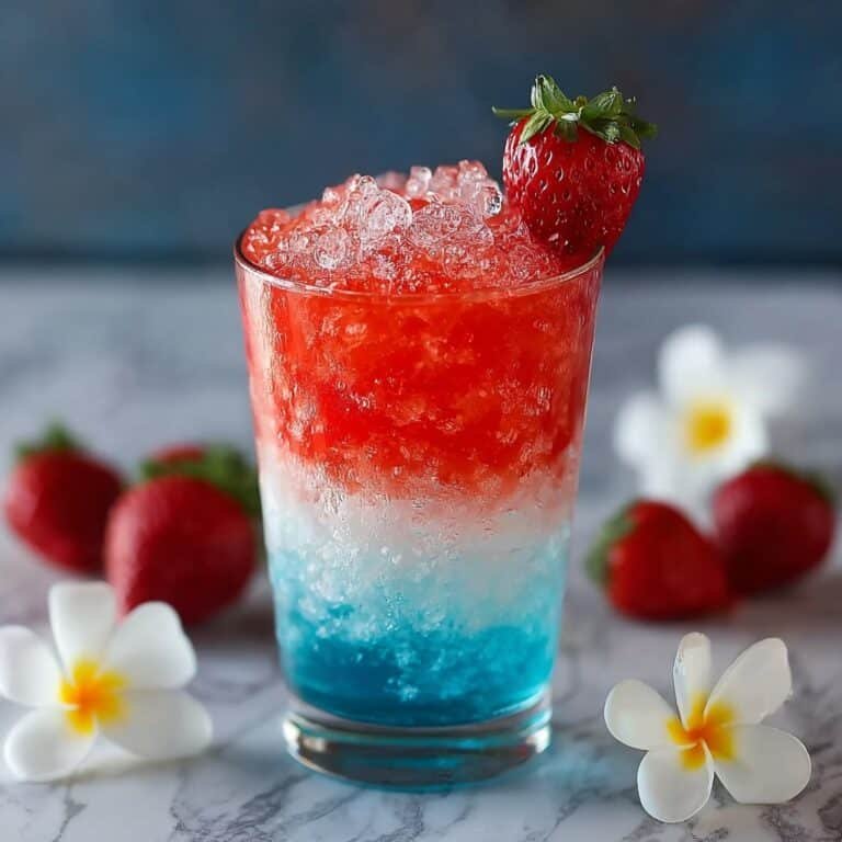 Strawberry Blue Hawaiian Cocktail Recipe