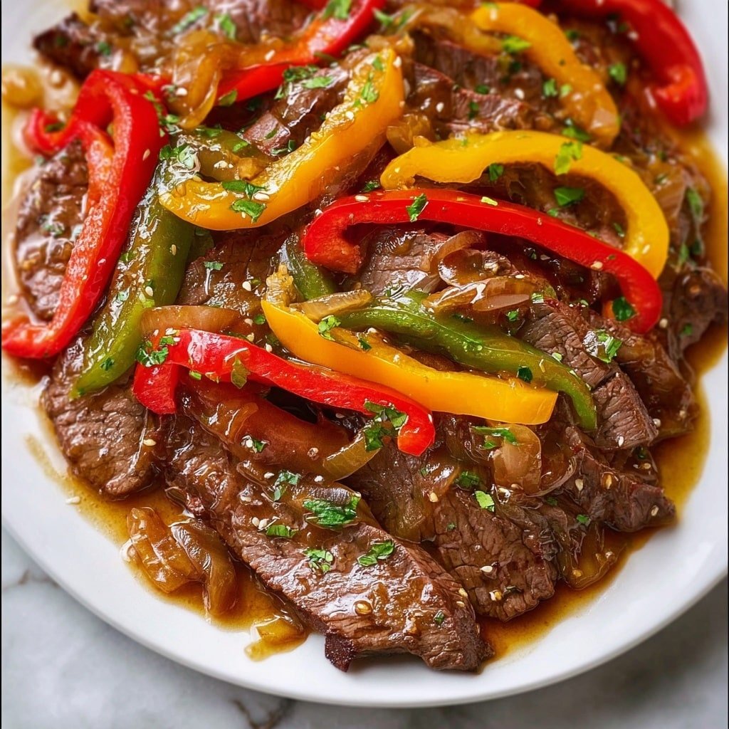 Slow Cooker Pepper Beef Recipe