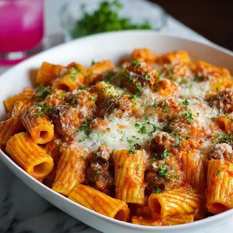 Baked Sausage Rigatoni Recipe