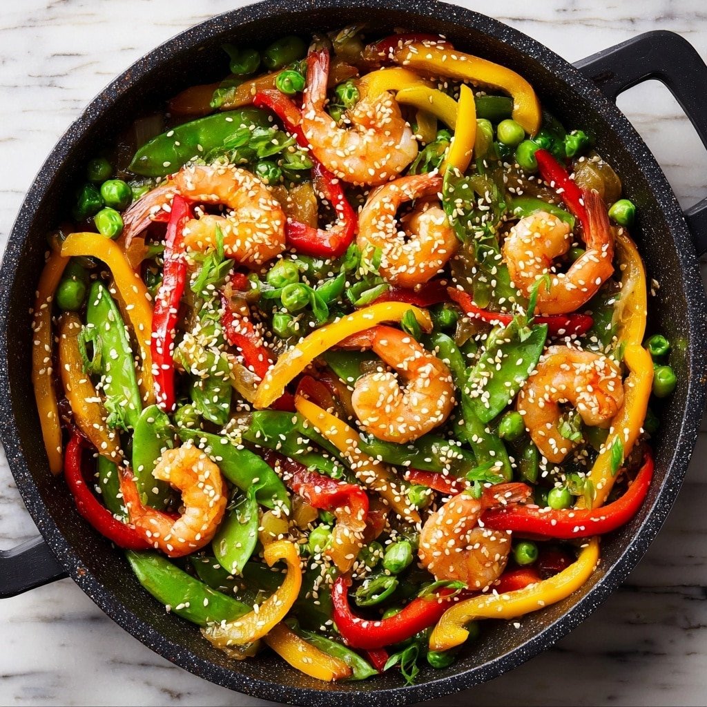 Sesame Shrimp and Vegetable Stir-Fry Recipe - Article Image 1 — Sesame Shrimp and Vegetable Stir-Fry, healthy shrimp stir-fry recipe, quick vegetable stir-fry with sesame, easy shrimp and vegetable stir-fry, flavorful stir-fry with shrimp and vegetables