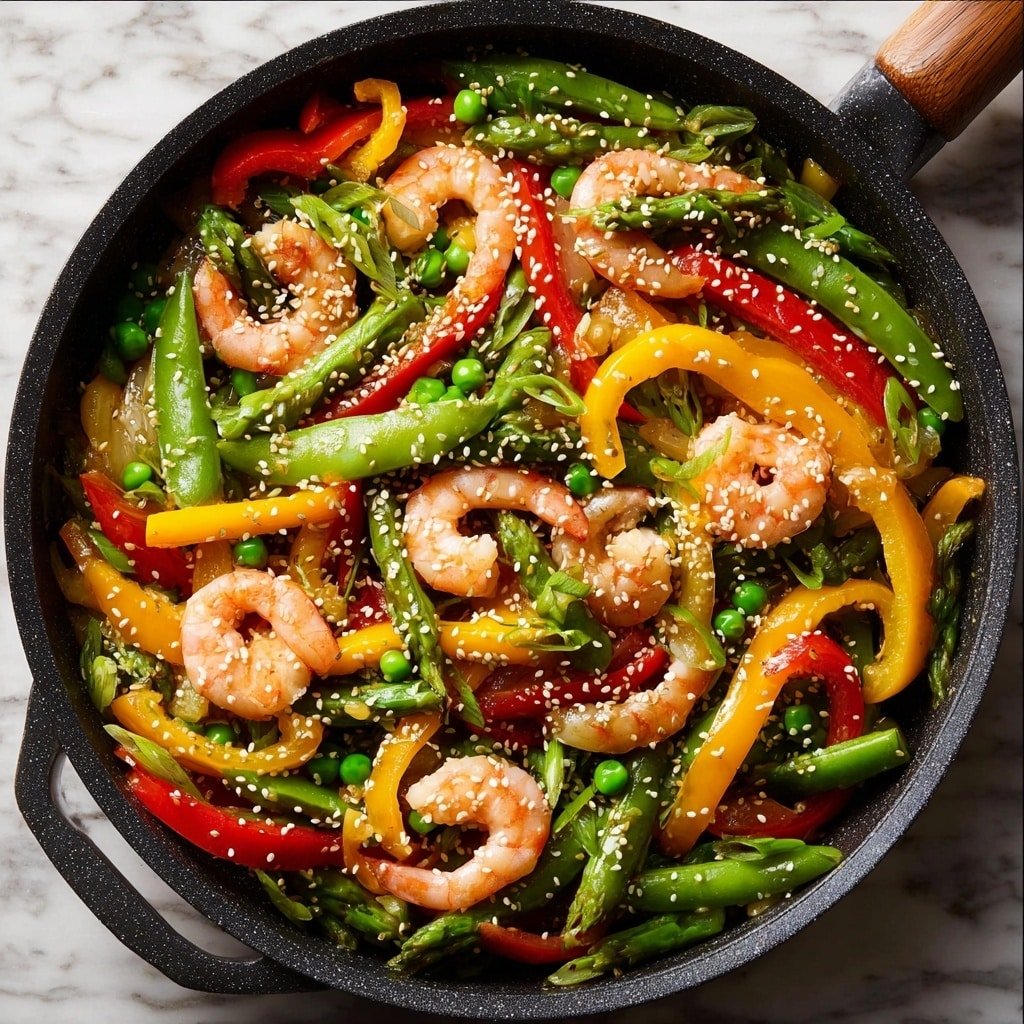 Sesame Shrimp and Vegetable Stir-Fry Recipe - Article Image 2 — Sesame Shrimp and Vegetable Stir-Fry, healthy shrimp stir-fry recipe, quick vegetable stir-fry with sesame, easy shrimp and vegetable stir-fry, flavorful stir-fry with shrimp and vegetables