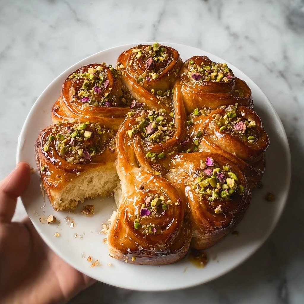 Baklava-Flavor Babka Buns Recipe - Article Image 2 — Baklava-Flavor Babka Buns, baklava-inspired buns recipe, homemade baklava babka, nut-filled babka buns, Middle Eastern flavor buns