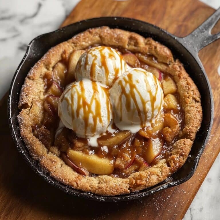Caramel Apple Cookie Skillet Recipe